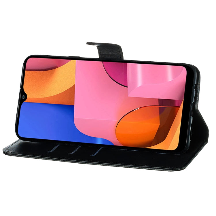 For Galaxy A20s Zipper Horizontal Flip Leather Case with Wallet & Holder & Card Slots
