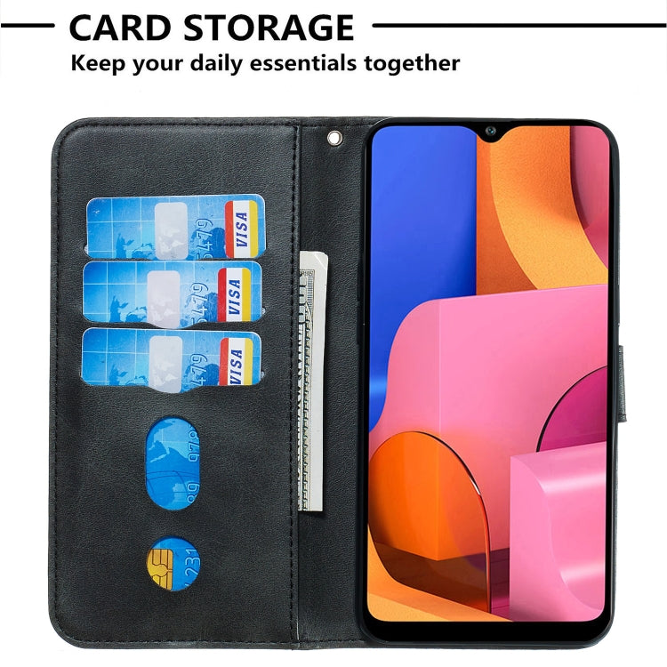 For Galaxy A20s Zipper Horizontal Flip Leather Case with Wallet & Holder & Card Slots