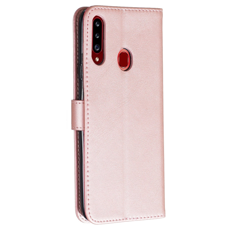 For Galaxy A20s Zipper Horizontal Flip Leather Case with Wallet & Holder & Card Slots