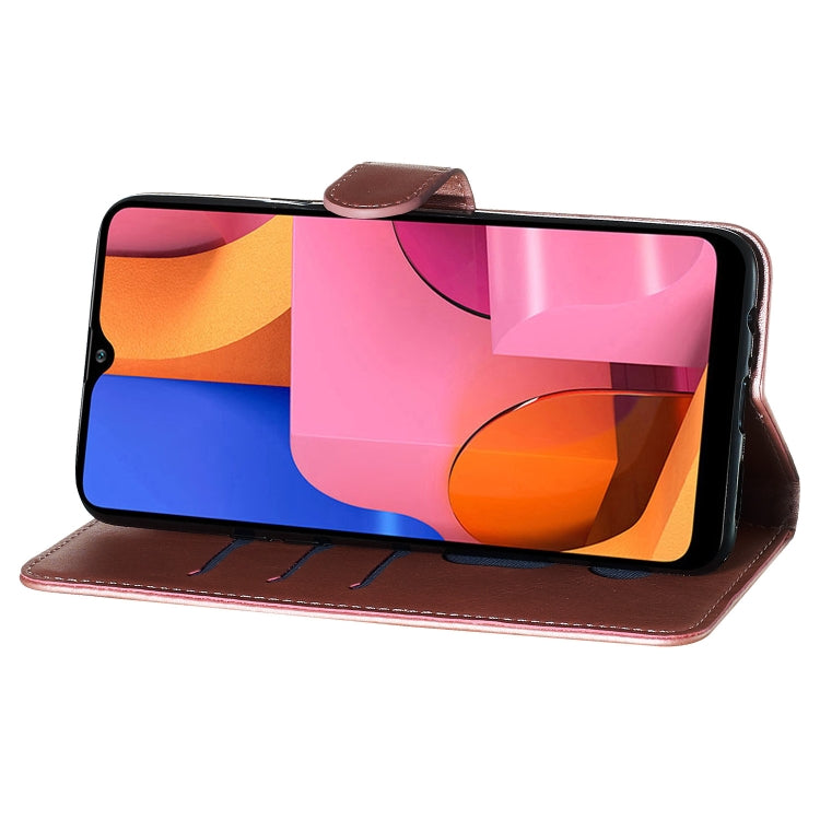 For Galaxy A20s Zipper Horizontal Flip Leather Case with Wallet & Holder & Card Slots