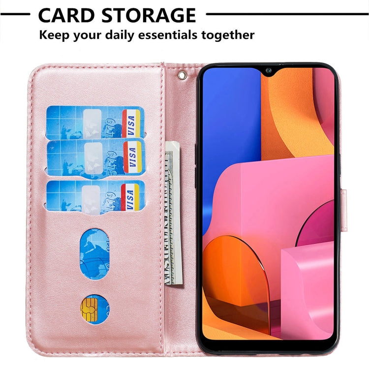 For Galaxy A20s Zipper Horizontal Flip Leather Case with Wallet & Holder & Card Slots