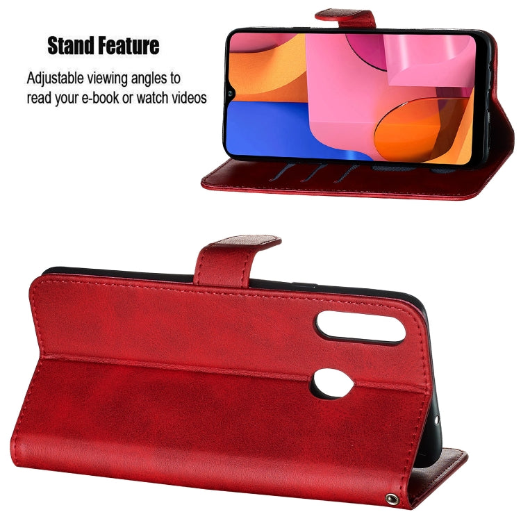 For Galaxy A20s Zipper Horizontal Flip Leather Case with Wallet & Holder & Card Slots