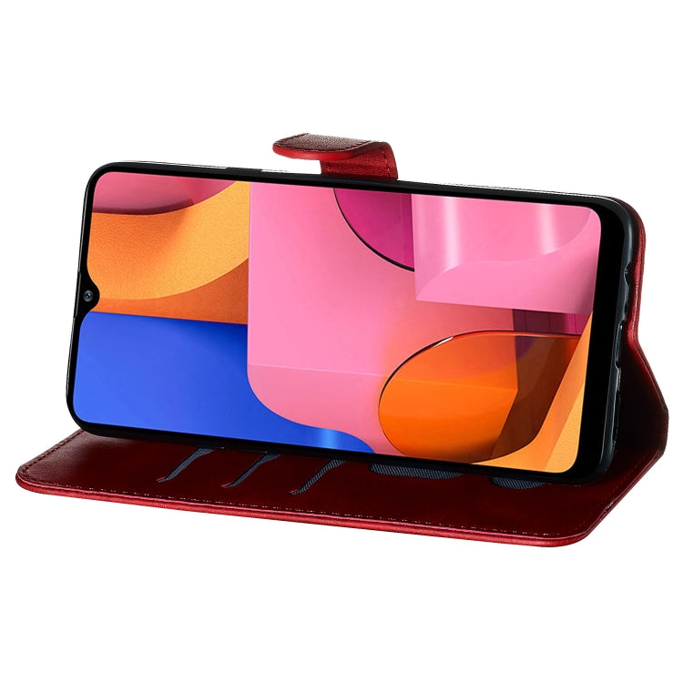 For Galaxy A20s Zipper Horizontal Flip Leather Case with Wallet & Holder & Card Slots