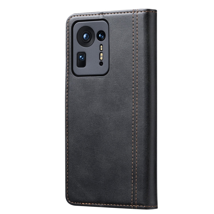 For Xiaomi Mi Mix 4 Calf Texture Double Fold Clasp Horizontal Flip Leather Case with Photo Frame & Holder & Card Slots & Wallet