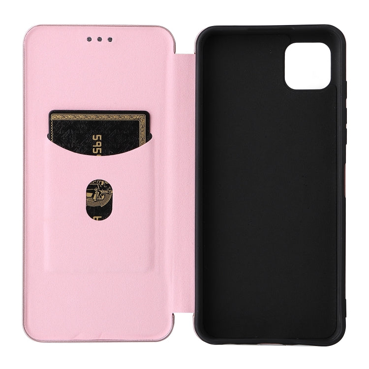 For Motorola Moto G50 5G Carbon Fiber Texture Horizontal Flip TPU + PC + PU Leather Case with Card Slot