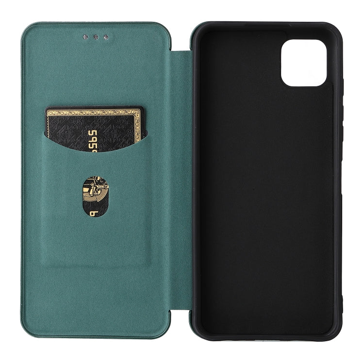 For Motorola Moto G50 5G Carbon Fiber Texture Horizontal Flip TPU + PC + PU Leather Case with Card Slot