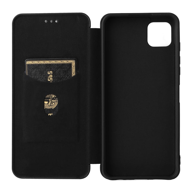 For Motorola Moto G50 5G Carbon Fiber Texture Horizontal Flip TPU + PC + PU Leather Case with Card Slot