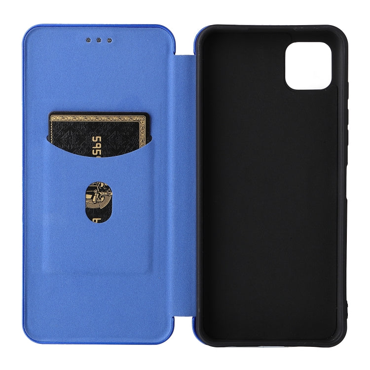For Motorola Moto G50 5G Carbon Fiber Texture Horizontal Flip TPU + PC + PU Leather Case with Card Slot