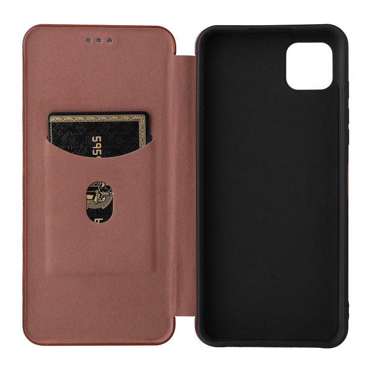 For Motorola Moto G50 5G Carbon Fiber Texture Horizontal Flip TPU + PC + PU Leather Case with Card Slot