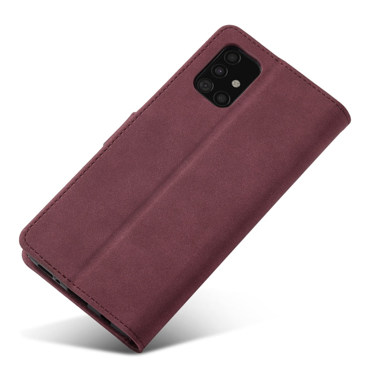 For Samsung Galaxy A12 Frosted Anti-theft Brush Horizontal Flip Leather Case with Holder & Card Slots & Wallet