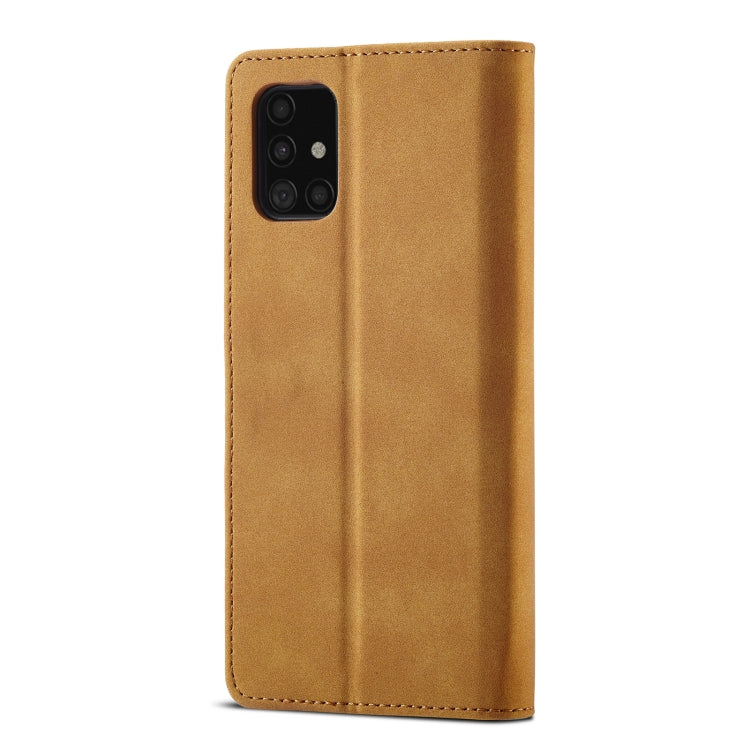 For Samsung Galaxy A31 Frosted Anti-theft Brush Horizontal Flip Leather Case with Holder & Card Slots & Wallet