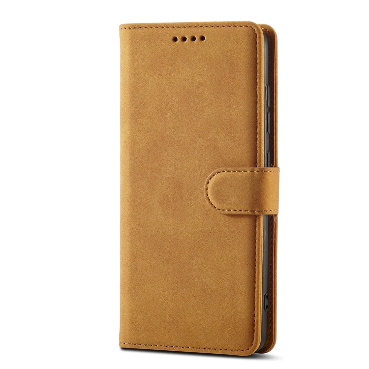 For Samsung Galaxy A41 Frosted Anti-theft Brush Horizontal Flip Leather Case with Holder & Card Slots & Wallet