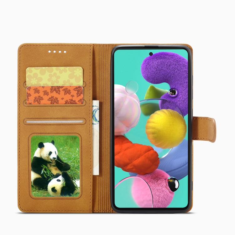 For Samsung Galaxy A41 Frosted Anti-theft Brush Horizontal Flip Leather Case with Holder & Card Slots & Wallet