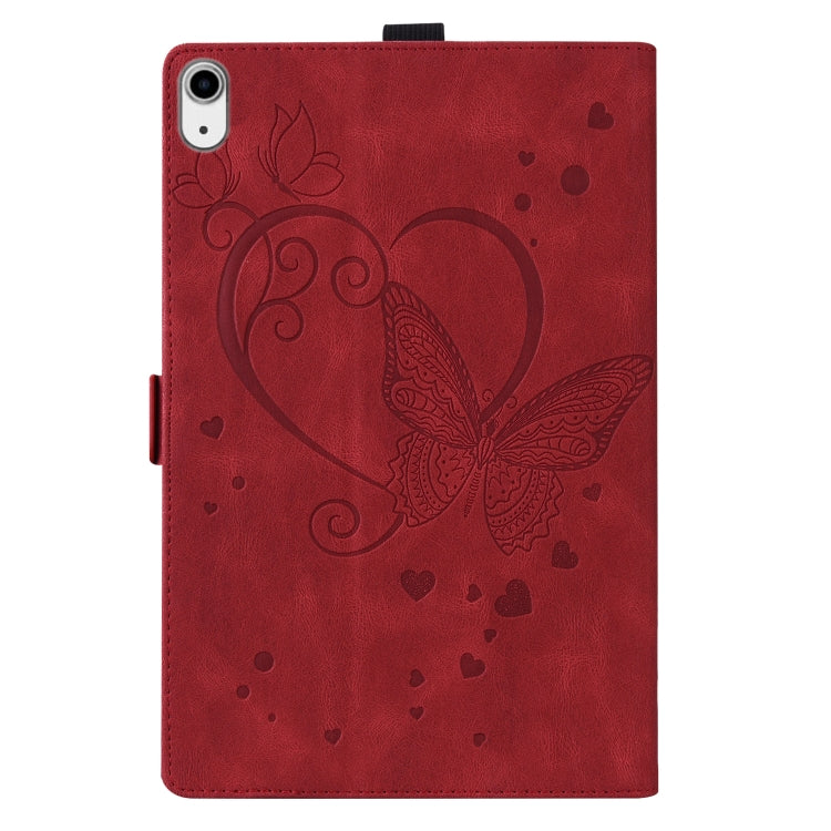For iPad mini 6 Love Butterfly Pattern Horizontal Flip Leather Tablet Case with Holder
