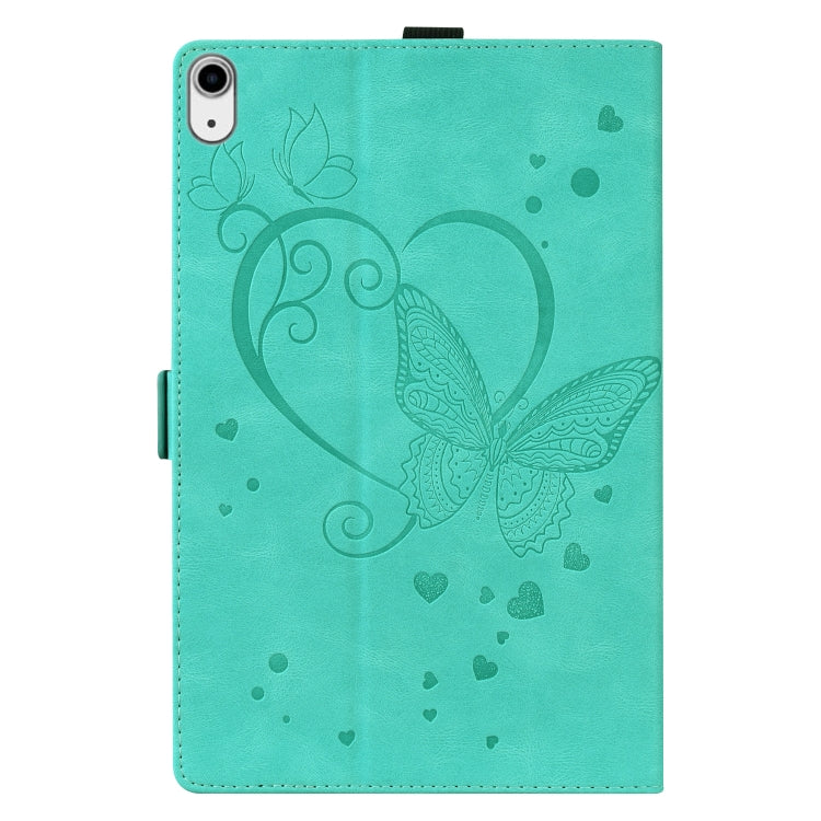 For iPad mini 6 Love Butterfly Pattern Horizontal Flip Leather Tablet Case with Holder
