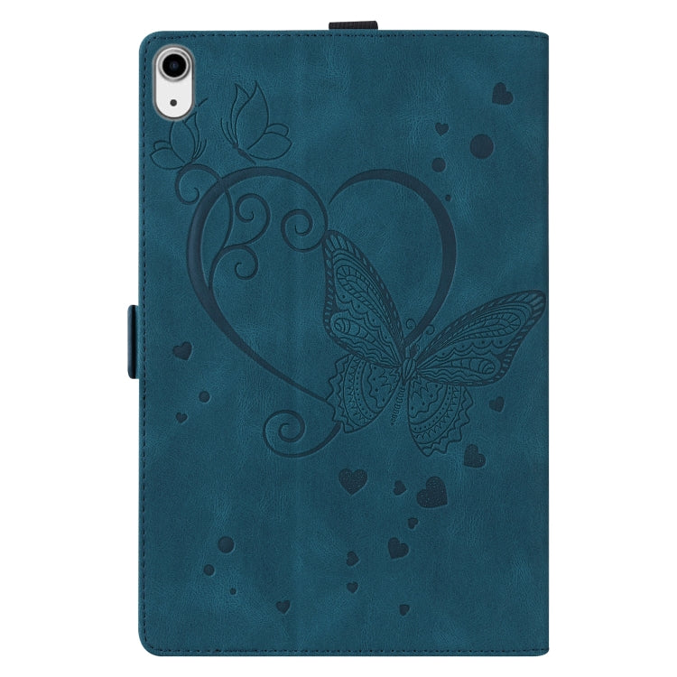 For iPad mini 6 Love Butterfly Pattern Horizontal Flip Leather Tablet Case with Holder