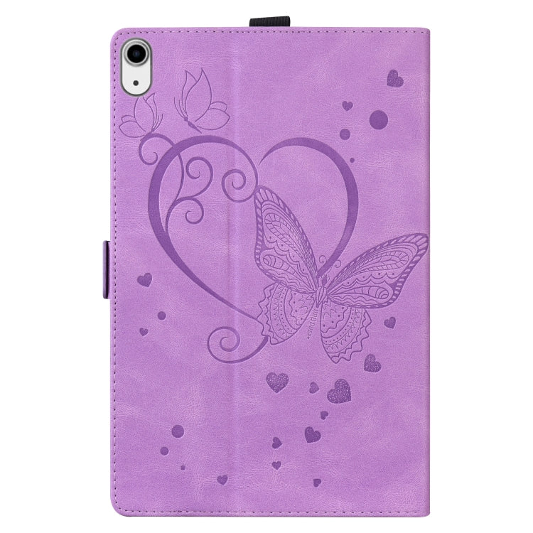 For iPad mini 6 Love Butterfly Pattern Horizontal Flip Leather Tablet Case with Holder