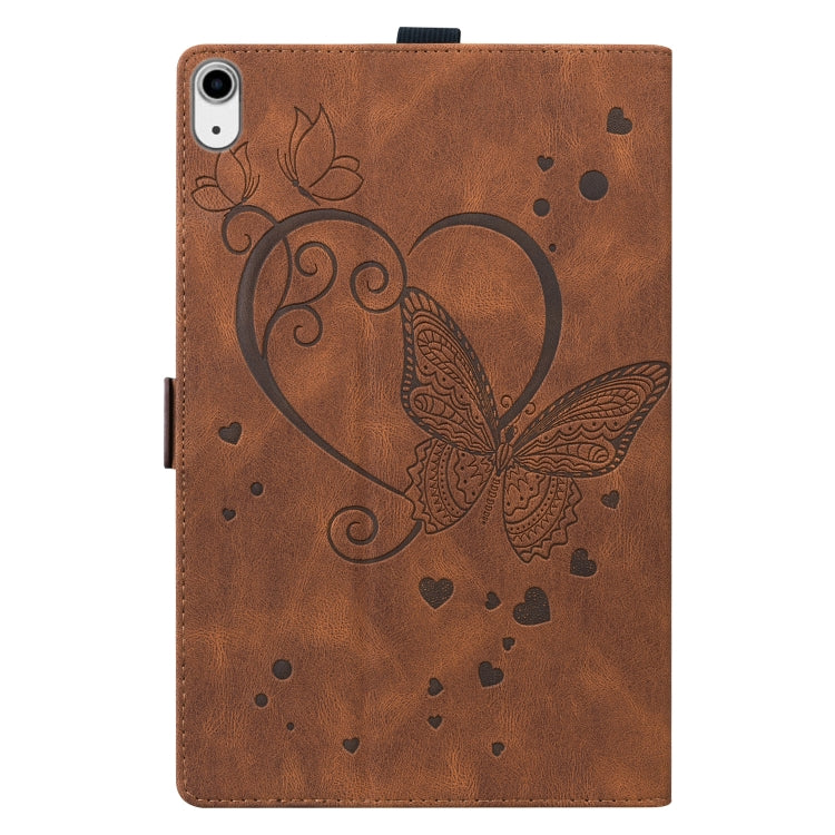 For iPad mini 6 Love Butterfly Pattern Horizontal Flip Leather Tablet Case with Holder