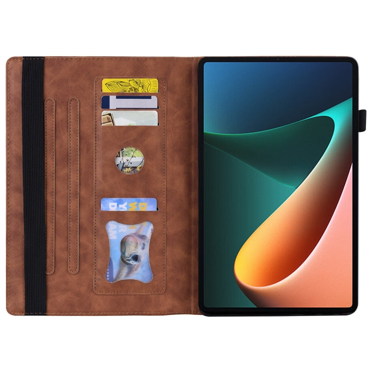 Business Shockproof Horizontal Flip Leather Case with Holder & Card Slots & Photo Frame & Pen Slot For Xiaomi Mi Pad 5 / 5 Pro