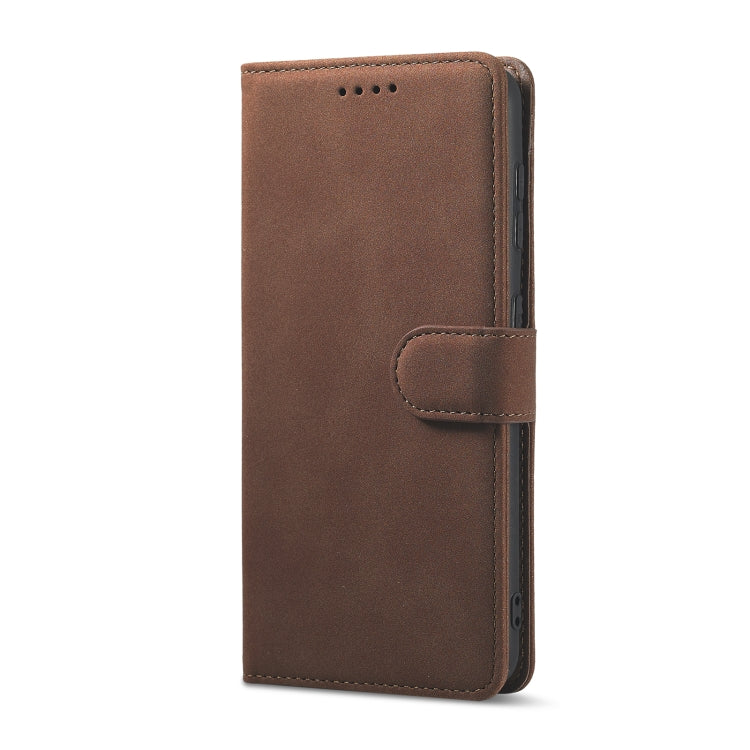 For Samsung Galaxy S21+ 5G Frosted Anti-theft Brush Horizontal Flip Leather Case with Holder & Card Slots & Wallet