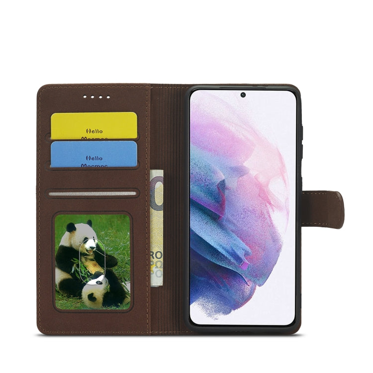 For Samsung Galaxy S21+ 5G Frosted Anti-theft Brush Horizontal Flip Leather Case with Holder & Card Slots & Wallet