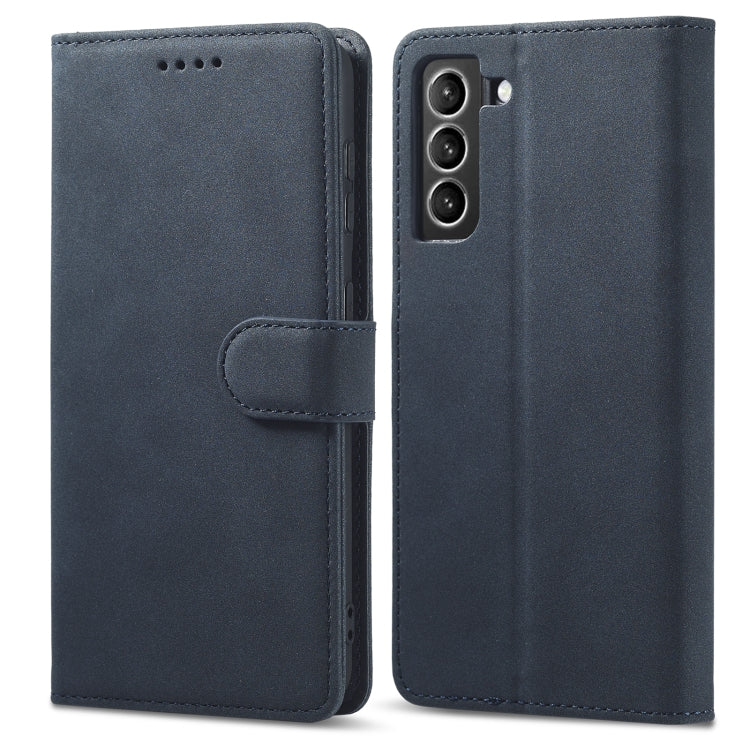 For Samsung Galaxy S21+ 5G Frosted Anti-theft Brush Horizontal Flip Leather Case with Holder & Card Slots & Wallet