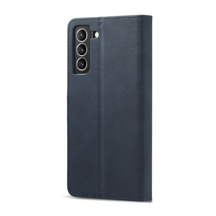 For Samsung Galaxy S21+ 5G Frosted Anti-theft Brush Horizontal Flip Leather Case with Holder & Card Slots & Wallet