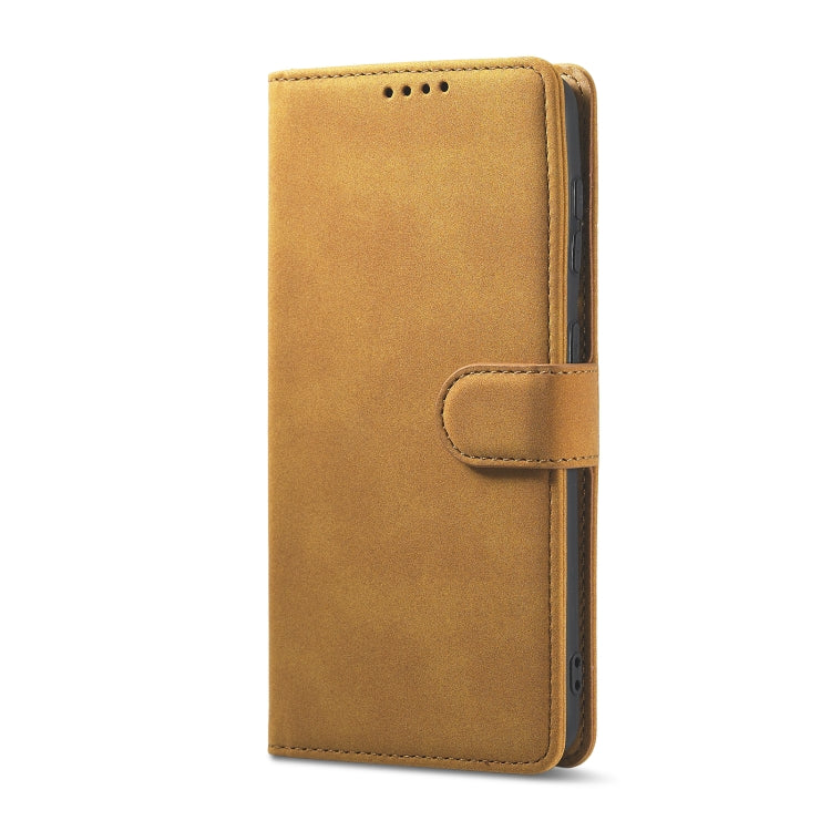 For Samsung Galaxy S21+ 5G Frosted Anti-theft Brush Horizontal Flip Leather Case with Holder & Card Slots & Wallet