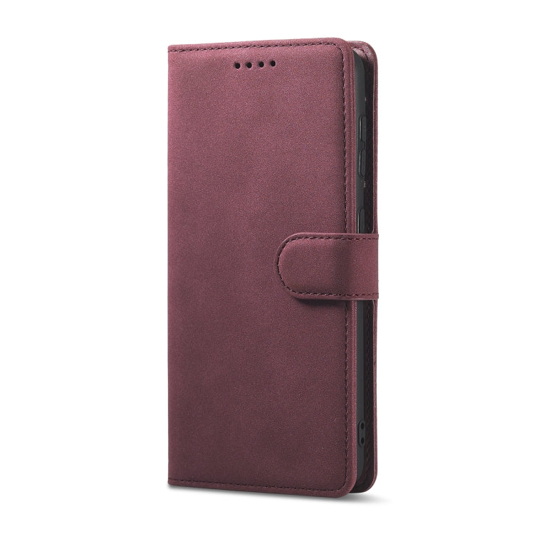 For Samsung Galaxy S21 Ultra 5G Frosted Anti-theft Brush Horizontal Flip Leather Case with Holder & Card Slots & Wallet