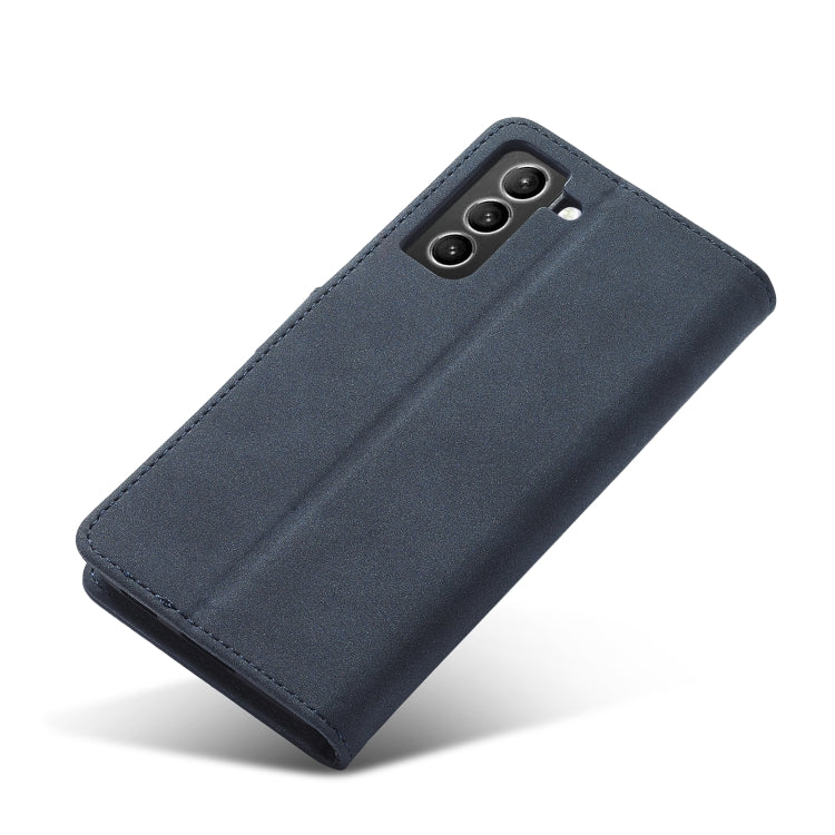 For Samsung Galaxy S21 Ultra 5G Frosted Anti-theft Brush Horizontal Flip Leather Case with Holder & Card Slots & Wallet