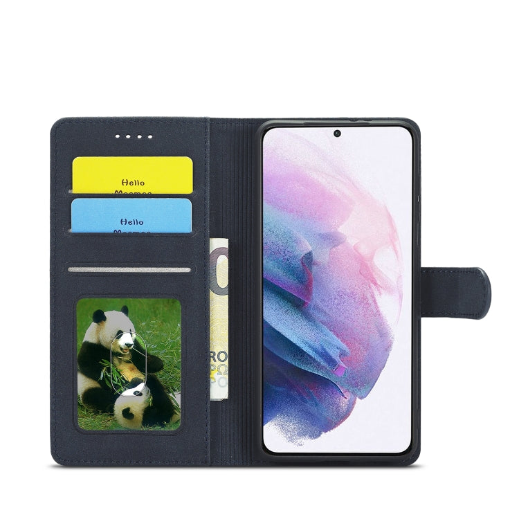 For Samsung Galaxy S21 Ultra 5G Frosted Anti-theft Brush Horizontal Flip Leather Case with Holder & Card Slots & Wallet