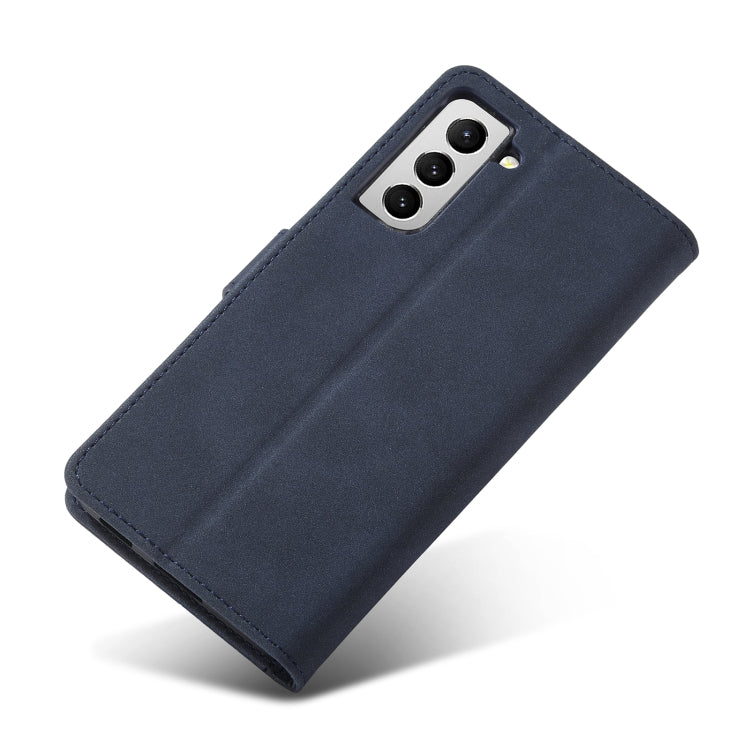 For Samsung Galaxy S21 FE 5G Frosted Anti-theft Brush Horizontal Flip Leather Case with Holder & Card Slots & Wallet