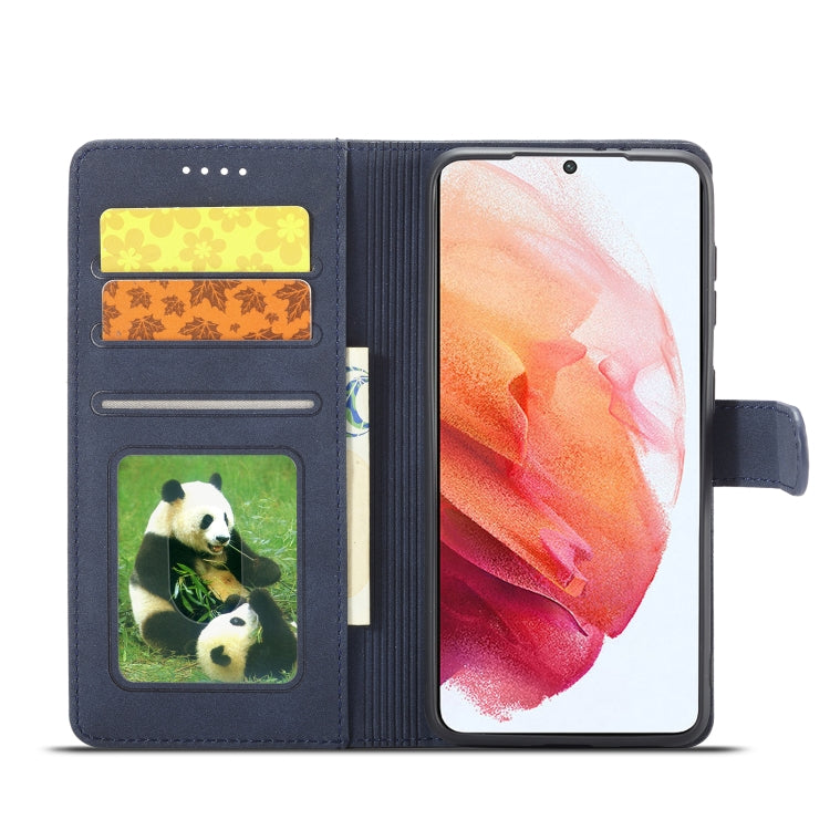 For Samsung Galaxy S21 FE 5G Frosted Anti-theft Brush Horizontal Flip Leather Case with Holder & Card Slots & Wallet