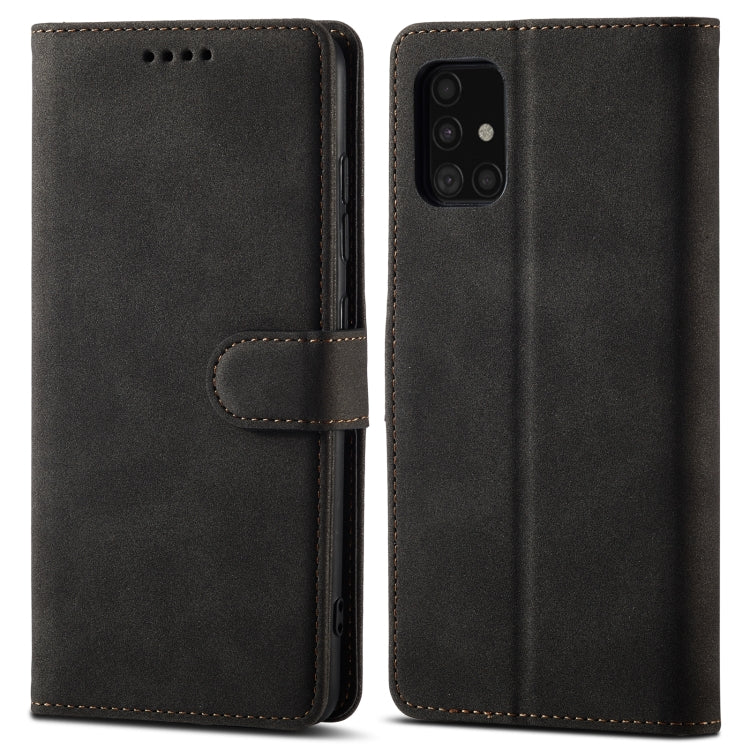 For Samsung Galaxy Note20 Frosted Anti-theft Brush Horizontal Flip Leather Case with Holder & Card Slots & Wallet