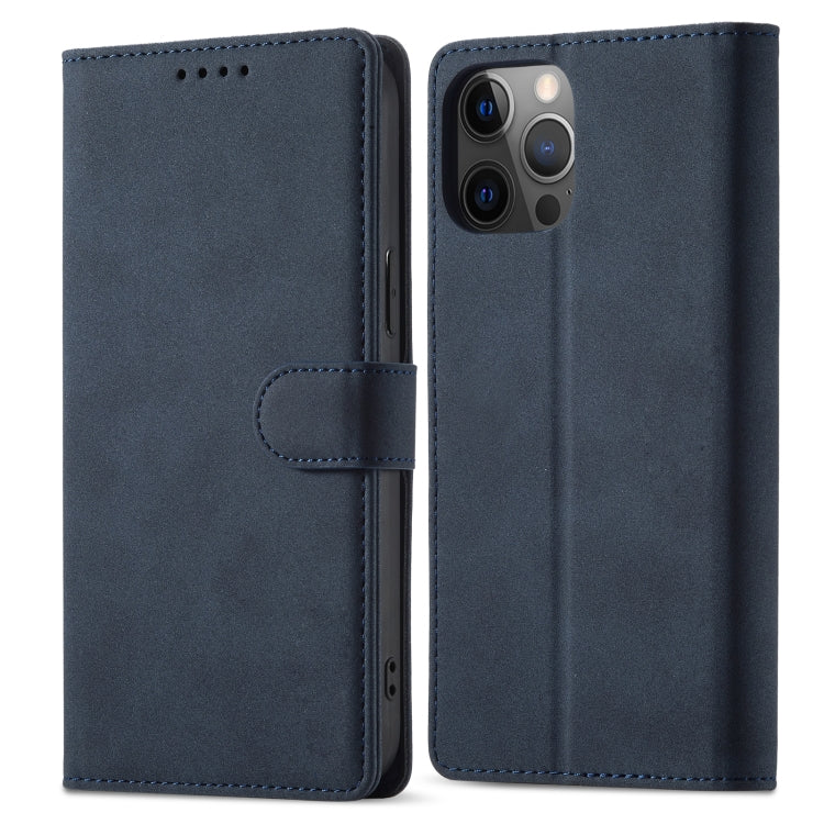 For iPhone 13 Pro Frosted Anti-theft Brush Horizontal Flip Leather Case with Holder & Card Slots & Wallet