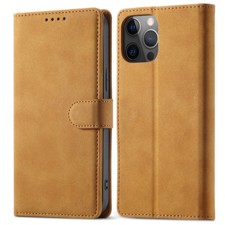 For iPhone 13 Frosted Anti-theft Brush Horizontal Flip Leather Case with Holder & Card Slots & Wallet