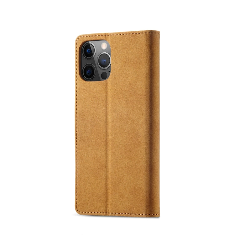 For iPhone 13 Frosted Anti-theft Brush Horizontal Flip Leather Case with Holder & Card Slots & Wallet