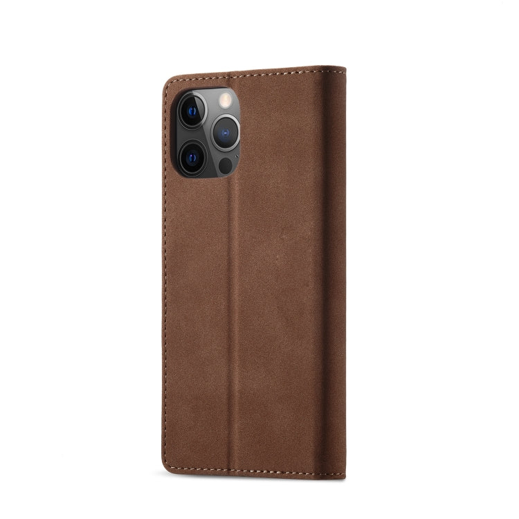 For iPhone 12 mini Frosted Anti-theft Brush Horizontal Flip Leather Case with Holder & Card Slots & Wallet