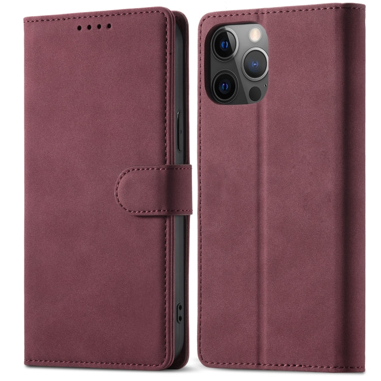 For iPhone 12 mini Frosted Anti-theft Brush Horizontal Flip Leather Case with Holder & Card Slots & Wallet