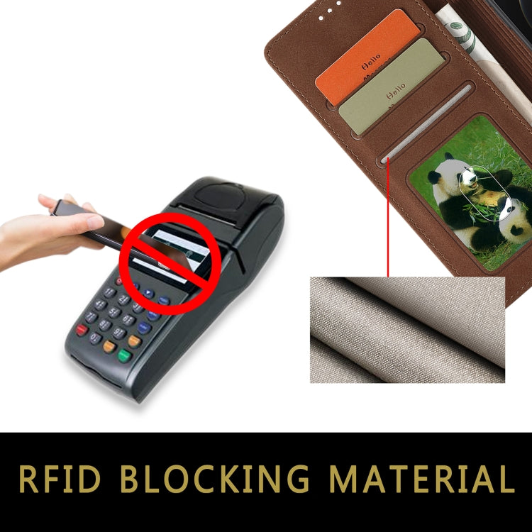 For iPhone 12 mini Frosted Anti-theft Brush Horizontal Flip Leather Case with Holder & Card Slots & Wallet