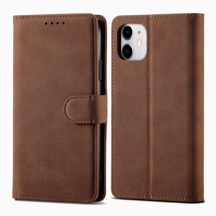 Frosted Anti-theft Brush Horizontal Flip Leather Case with Holder & Card Slots & Wallet For iPhone 11
