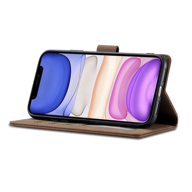 Frosted Anti-theft Brush Horizontal Flip Leather Case with Holder & Card Slots & Wallet For iPhone 11