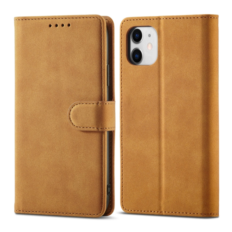 Frosted Anti-theft Brush Horizontal Flip Leather Case with Holder & Card Slots & Wallet For iPhone 11