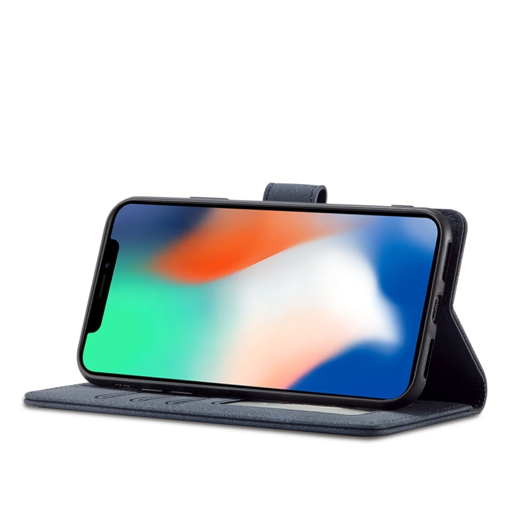 For iPhone XS Max Frosted Anti-theft Brush Horizontal Flip Leather Case with Holder & Card Slots & Wallet
