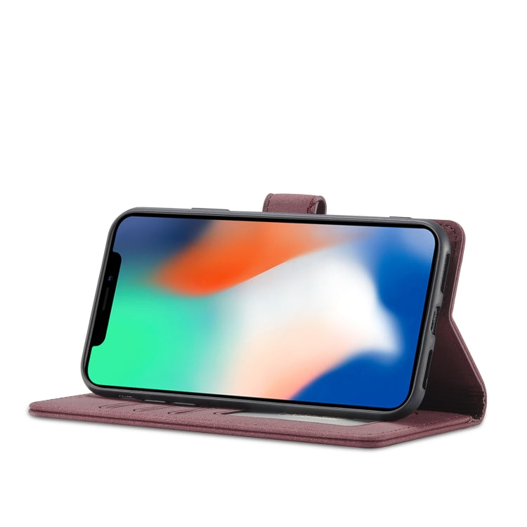 For iPhone XR Frosted Anti-theft Brush Horizontal Flip Leather Case with Holder & Card Slots & Wallet