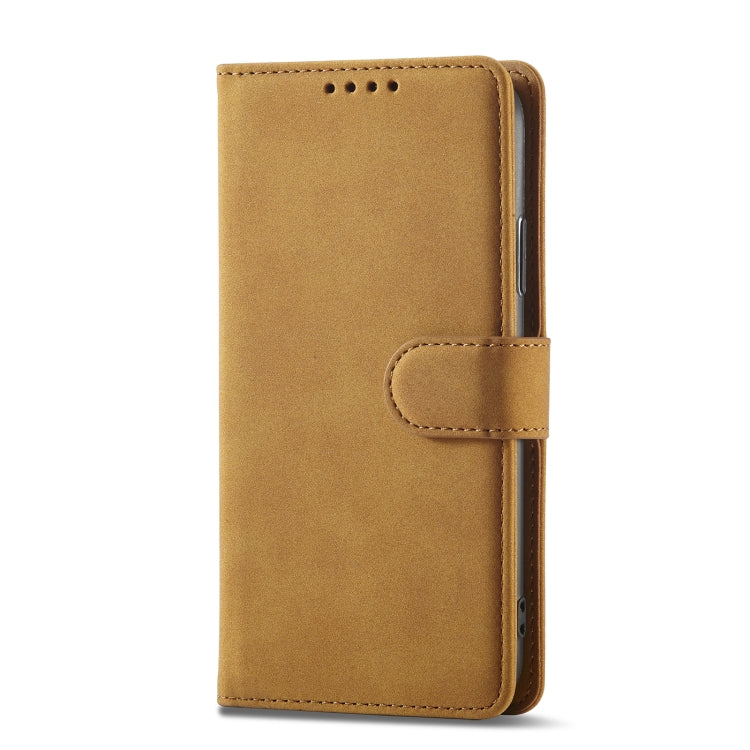 For iPhone XR Frosted Anti-theft Brush Horizontal Flip Leather Case with Holder & Card Slots & Wallet