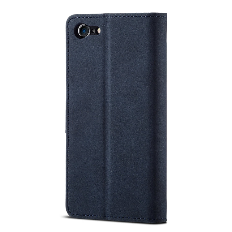 For iPhone SE 2022 / SE 2020 / 8 / 7 Frosted Anti-theft Brush Horizontal Flip Leather Case with Holder & Card Slots & Wallet