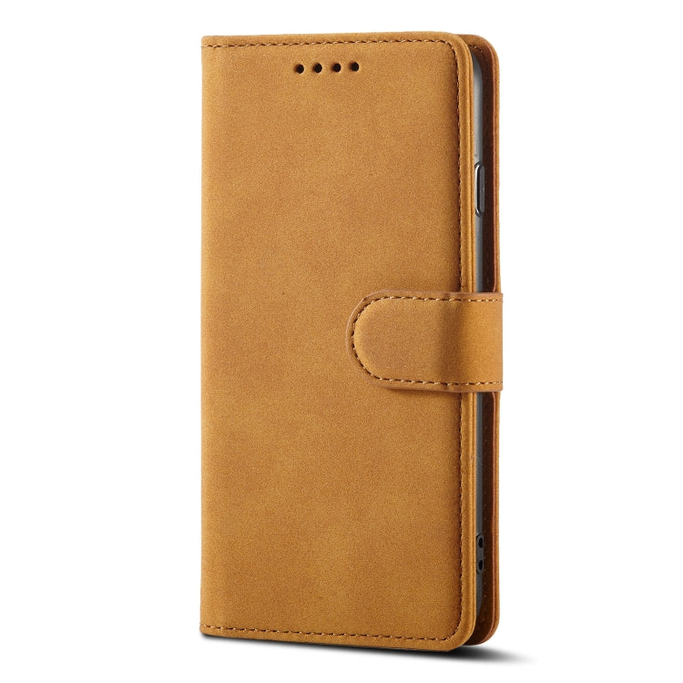 For iPhone SE 2022 / SE 2020 / 8 / 7 Frosted Anti-theft Brush Horizontal Flip Leather Case with Holder & Card Slots & Wallet