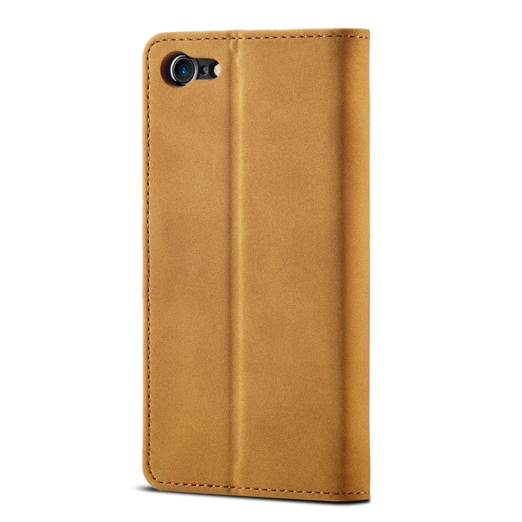 Frosted Anti-theft Brush Horizontal Flip Leather Case with Holder & Card Slots & Wallet For iPhone 8 Plus & 7 Plus