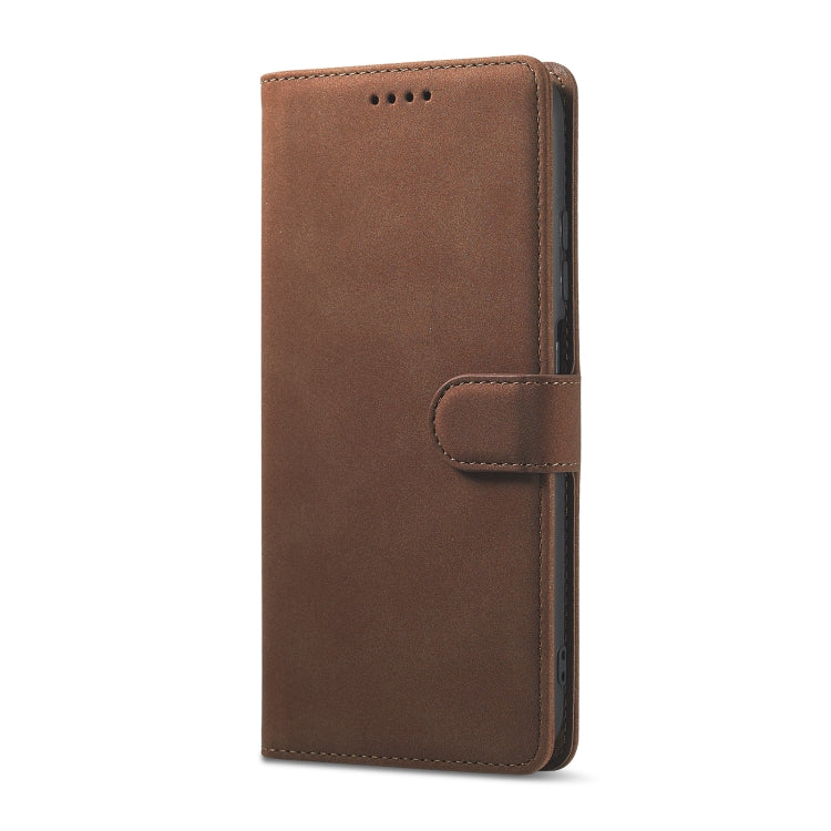 For Xiaomi Redmi Note 10 Frosted Anti-theft Brush Horizontal Flip Leather Case with Holder & Card Slots & Wallet